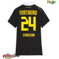 Camiseta Borussia Dortmund Daniel Svensson #24 Visitante Equipación para mujer 2026-27 manga corta